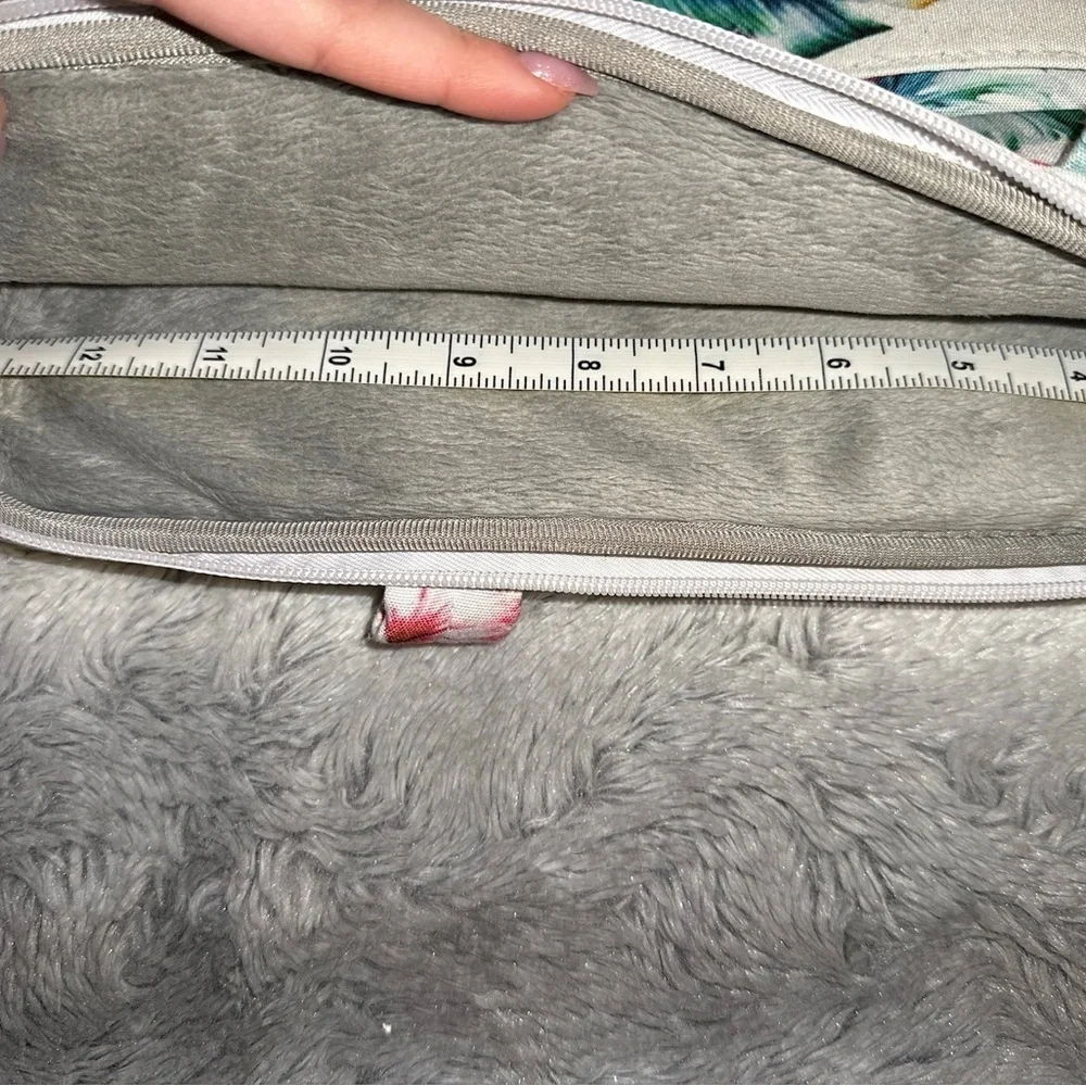 💰Mosiso 13” Padded Laptop Bag Floral Design 3 Utility Pockets microfiber
